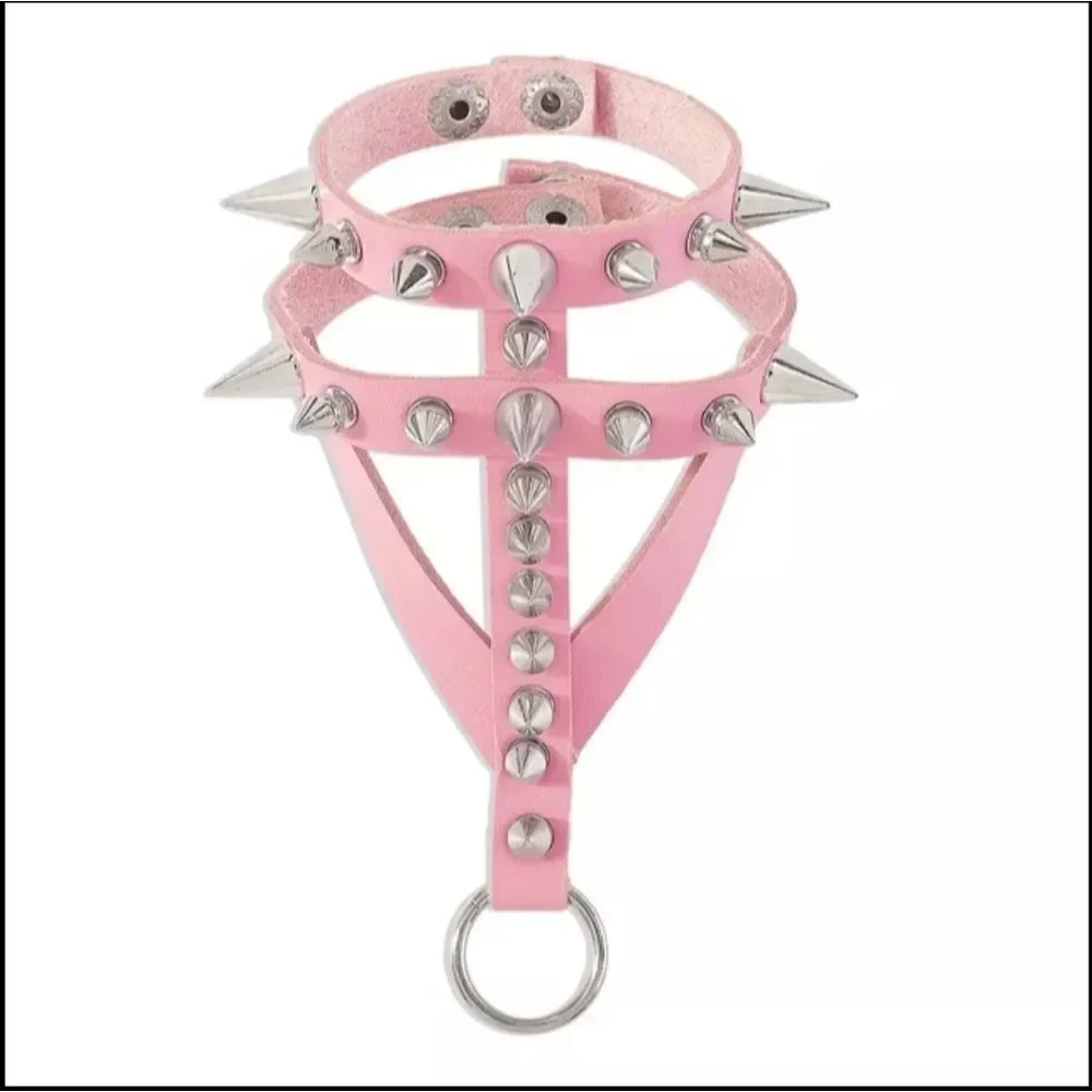 NWOT Pink Studded Open Glove